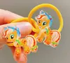 Personagem de Desenho Animado Infantil Faixa de Cabelo Rosa Menina Bebê Gato Brilhante Cartão Independente 5 Pares Conjunto de Faixas de Cabeça para Jardim de Infância