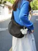 Bolsa de Lona Popular con Estampado de Leopardo de Este Año para Mujer Otoño e Invierno 2025 Nueva Moda Versátil Casual Ligera para Hombro Cruzada