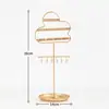 Estante Multifuncional de Hierro con Forma de Cara para Joyería, Estante de Almacenamiento para Collares, Pulseras y Pendientes, Decoración para Tienda de Joyería