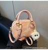 Bolsa de boliche portátil de alta qualidade, elegante, retrô, estilo coreano, para todos os tipos de deslocamento, casual, simples, estilo crossbody, para mulheres