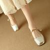 Item Popular de Comércio Exterior: Novas Sandálias Mary Jane Estilo Chinês com Bico Fechado e Calcanhar Aberto, Sapatos Individuais Femininos, Novo Modelo de Verão 2026, Sandálias com Meia Tira