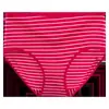 Ropa Interior de Rayas Clásicas Tallas Grandes para Madres de Mediana Edad y Mayores, Calzones Sueltos y Transpirables para Mujer, Suministro al Por Mayor