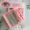 Kit de Cílios Postiços Transfronteiriços Grande Capacidade Grupo Feminino Cílios Postiços Espelho de Palco Segmentados Naturais Diários Olhos Inteligentes