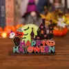 Decoraciones de Halloween Personalizadas Accesorios Escena Miniatura de Madera Adornos Dibujo Animado Fantasma Regalos Festival de Fantasmas Disfraces Transfronterizo