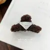 Pinza de Pelo de Felpa con Letra para Otoño e Invierno, Pasador Dulce con Cara Sonriente, Pinza de Tiburón para Peinado Recogido en la Parte Trasera de la Cabeza, Adecuado para Cabello Grueso, Accesorio para el Cabello para Mujeres