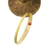Pulsera Transfronteriza de Lujo Ligero con Circonita Roja Estilo Personalizado Exquisito Estilo Pequeño Chanel Retención de Color Pulsera de Nicho Pulsera al por Mayor