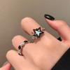Anillo de estrella de ópalo de imitación para mujer, moda ins, personalidad, anillo de índice para pareja, temperamento nicho, combina con todo, venta al por mayor