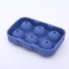 Molde de Bola de Gelo de Silicone com 4 Furos, Bandeja de Gelo de Silicone, Molde de Bandeja de Gelo de Silicone com 4 Bolas de Gelo Redondas Conectadas, Não Tem Medo de Quebrar e Bandeja de Gelo Durável