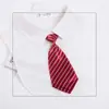 Uniforme Escolar Japonês e Coreano para Mulheres com Gola Profissional Vestido com Laço Uniforme de Trabalho Gravata Borboleta Dupla Camada Gravata Pequena