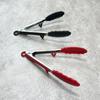Pinza para alimentos de silicona para cocina doméstica con soporte, acero inoxidable, resistente a altas temperaturas, pinza para alimentos, barbacoa, antiquemaduras, pinza para pan, punto