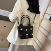 Bolso de mano de gran capacidad con textura de alta calidad para mujer, nuevo bolso de hombro de viaje de moda de otoño 2024, bolso tipo cubo