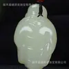 Venda Direta da Fábrica Jade Han Natural de Xinjiang Buda Sorridente Pingente Wenwan homens e mulheres pingente de jade simples retrô atacado