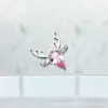 Pendientes de Ciervo de Navidad de Aleación de Titanio Astmf-136 Titanio G23 Rosca Interna Pendientes de Circonio Joyería para Piercing Cabeza