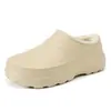 Pantuflas cerradas con forro de felpa para hombre, nuevo modelo invierno 2026, resistentes al desgaste, antideslizantes, de suela gruesa, con talón cerrado, zapatos especializados para chef para uso en el trabajo y la cocina