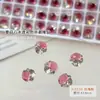 Tamanho Pequeno, Sem Bandeja Base, Decorações para Unhas com Strass de Cristal, Super Brilhantes, Transparente Gelo, Formato de Ovo de Pombo, Ângulo Reto, Quadrado Gordo, Acessórios de Bola de Diamante Acabados