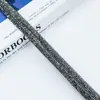 Cuerda de Tira de Vidrio Tubo Redondo de Pedrería Transfronteriza Accesorios para Joyería Accesorios para Ropa Línea de Corbata de Moño Tubo de Pedrería Venta al por Mayor