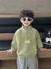 Q203 Ropa de Otoño para Niños Sudadera Nuevo Estilo Moda Fresca Infantil Capa Interior Ropa Exterior Top Ropa de Niño Capa Base Casual