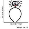 Diadema Divertida de Dibujos Animados para Halloween Accesorios para el Cabello Decoraciones para Fiesta Temática del Festival de Fantasmas Diadema de Murciélago Araña Hebilla para la Cabeza