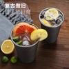 Taza de agua de acero inoxidable retro, taza de bebida fría de una sola capa, taza de jugo antigua, taza de té, taza de boca japonesa, taza de enjuague bucal, taza de cerveza