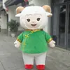 Traje Tang de Año Nuevo Mascota de Dibujos Animados Oveja Pequeña Disfraz de Muñeco Disfraz de Mascota para Actividad en Lugar Turístico Performance de Apertura