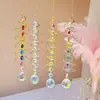 Pegador de Sol Espiral 3D Cauda de Vento Giratório Bola de Cristal Sino de Vento Poder Eterno Fabricação Arco-Íris Enfeites Pendurados