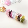 Artículo más vendido en transmisión en vivo: 10 Perlas de Flor de Cerezo de Vidrio para Pulsera DIY, Accesorio para el Cabello, Flor de Vidrio, Accesorios de Joyería, Materiales, Perlas, Joyería