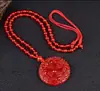 Colgante Bagua de Ágata Roja Natural de Dragón y Fénix Collar Bagua Colgante para Hombre y Mujer Fabricante de Colgantes Colgante de Placa Redonda de Ágata Roja Lote