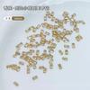 Rhinestones de Circonita Color Champán para Uñas, Mini Rhinestones Planos por Detrás, Decoraciones para Uñas, Rhinestones de Forma Irregular, Rhinestones Color Champán, Diamantes Mixtos para Uñas
