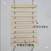 Estrutura de Escalada para Gatos em Madeira Maciça com Escada, Ponte e Corda de Dupla Utilização, Pode Ser Conectada a uma Plataforma de Salto, Cama para Gatos e Arranhador