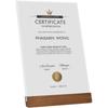 Marco para certificado de honor, carta de nombramiento, concha de medalla, marco para carta de autorización, cubierta protectora de acrílico para certificado, marco para exhibición de certificado A4
