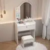 Penteadeira Simples de Quarto de Influenciador Digital Mesa de Maquiagem de Mesa para Quarto Pequeno de Aluguel Mesa de Maquiagem de Mesa Penteadeira de Princesa