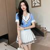 Uniforme de estudiante ropa de estudiante estilo universitario traje de falda plisada esteticista técnico centro de salud moda ropa de trabajo alta gama