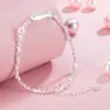 Novo Bracelete de Pérolas Peixe Koi Prata Quebrada para Design de Verão Feminino Exquisito Leve Luxo Elegante Estudantes Versátil Mão