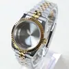 Adecuado para Yacht Gold Juego de Tres Piezas Reloj de Caja de Madera de 36 mm Accesorios para Relojes Caja de Reloj de Acero Inoxidable 2824 Juego Completo