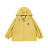 Cortavientos Bordado de Dibujos Animados para Niñas Wulibu 2026 Estilo Nuevo Primavera y Otoño Chaqueta con Capucha Suelta Linda a Prueba de Viento para Niños