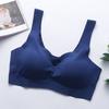 Tranquilidad cuatro generaciones de ropa interior sin costuras para mujer chaleco de dormir sujetador transfronterizo talla grande sin aros fruncido espalda bonita sujetador deportivo