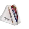 Estuche de Lápices de Tela Oxford de Doble Capa de Gran Capacidad, Estuche en Blanco, Estuche para Estudiante de Primaria, Bolsa de Papelería DIY, Caja de Papelería para Estudiante de Secundaria