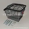 Canasta Trasera para Bicicleta Canasta para Bicicleta de Montaña Reflector Canasta Portaequipajes Trasero Almacenamiento Alforja Escolar Ampliada para Bicicleta con Cubierta