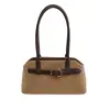 Bolso de concha simple estilo western para llevar a mano para mujer 2025 Otoño Nuevo Textura de alta gama Lujo accesible Bolso de hombro único retro para la axila
