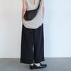 Pantalones Casuales de Encaje Versátiles de Ajuste Holgado con Cintura Elástica Verano Nuevo de Cintura Alta Adelgazantes de Pierna Ancha Fluidos A4608