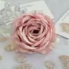 Flores Artificiais Peônia Rosa com Borda Enrolada Cabeças de Flor Decoração de Casamento Cenário para Fotografia Acessórios para Caixas de Presente Cabeças de Flores Artificiais
