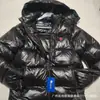 Versión Alta de la Chaqueta de Plumas Bordada Laff Pony Plumón de Pato Blanco Engrosada Resistente al Frío y Cálida con Capucha para Hombres y Mujeres Venta al por Mayor Transfronteriza