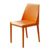 Cadeira de Jantar em Couro Sela para Uso Doméstico, Cadeira de Escritório Moderna Minimalista Italiana, Poltrona, Cadeira de Couro Celebridade da Internet de Luxo Leve Nórdica para Sala de Jantar