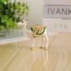 Nova Caixa de Joias Pequena Diamante Camelo Pingente Acessórios para Casa Pulseira Colar Brincos Caixa de Armazenamento Enfeites de Mesa
