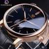 Nuevo Forsining Estilo Europeo y Americano Moda Masculina Casual Simple Movimiento Mecánico Reloj Mecánico Automático