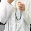 Fábrica atacado gradiente hand- held branco jade bodhi raiz pulseira borla correndo anel hanfu antigo texto jogar pulseira mulheres placa jogar