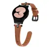 Aplicável para Samsung watch4/5 Pulseira de Couro com Strass em T Perfeito, Embutido, Afinando a Cintura, Pulseira de Couro para Smartwatch