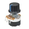 Potenciômetro Soldável WH138-1 B5K10K22K/50K/100K/250K/500K com Interruptor para Controle de Intensidade e Velocidade
