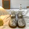 Sandalias Caladas para Niñas Mary Jane Zapatos de Piel 2026 Verano Nuevas Sandalias Cerradas para Niños Zapatos Versátiles para Niños Mayores