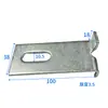 Peça de Fixação a Seco Galvanizada Peça de Fixação a Seco para Mármore Peça de Projeção de Curva Dupla Placa Plana Tipo T Peça Soldada Conector de Pedra para Fachada Cortina de Vidro 4*40